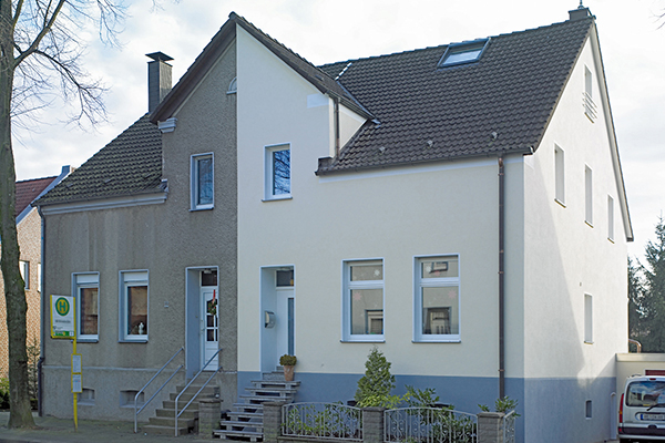 Fassadendämmung - Ansprechende Optik, vereint mit einer modernen Fassadedämmung - Wir sind Ihr Malerbetrieb in Bielefeld und unterstützen Sie gerne dabei.